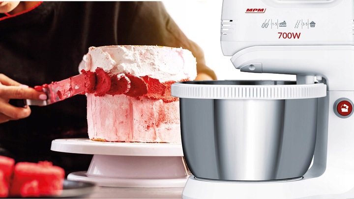 Mikser ręczny z misą biały 700W MPM MMR-21Z