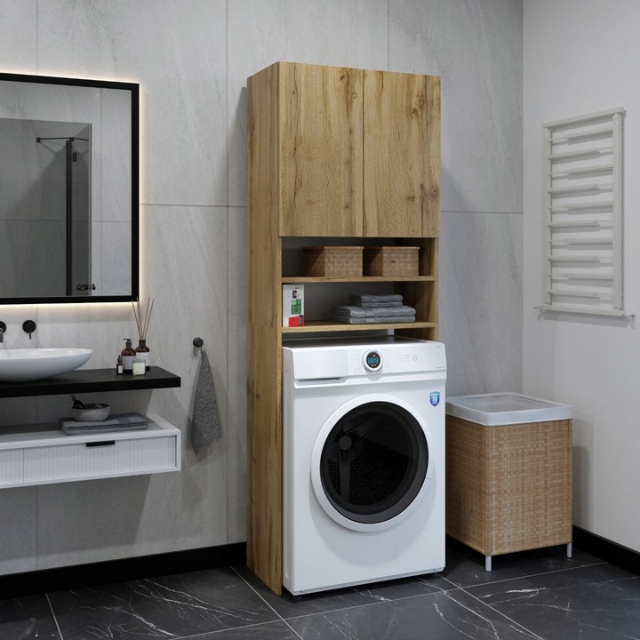 REGAŁ ŁAZIENKOWY SZAFKA NAD PRALKE WOTAN 4 PÓŁKI