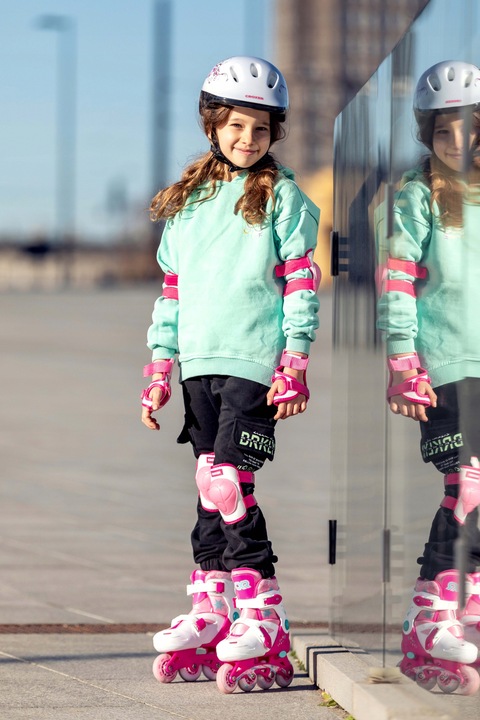 Rolko-Wrotki Regulowane 3w1 Croxer Missy 27-30 LED