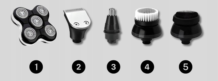 Golarka Męska + Maszynka Do Golenia i Włosów + Trymer Do Nosa Brody i Głowy