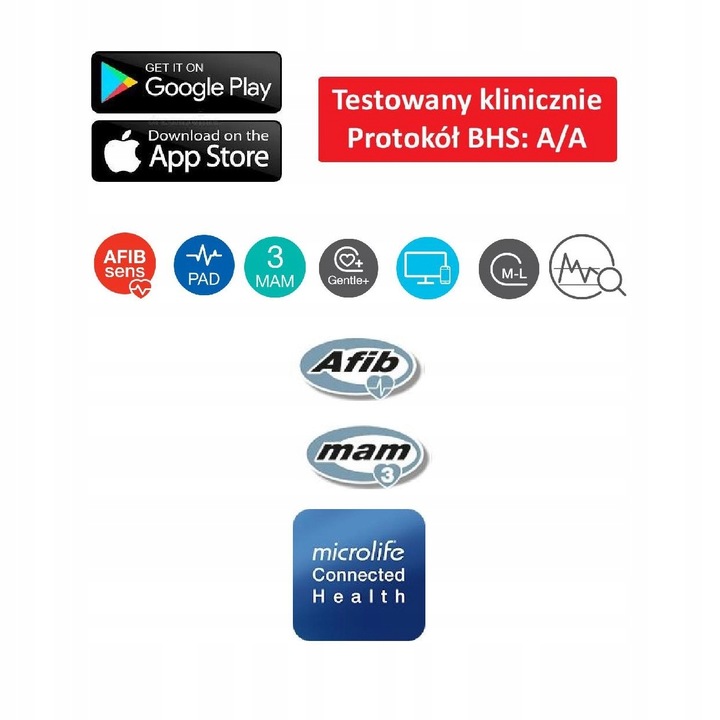 Microlife Ciśnieniomierz Automatyczny Naramienny BP B6 Bluetooth+Zasilacz