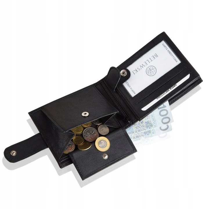 SKÓRZANY PORTFEL MĘSKI DUŻY SKÓRA RFID BETLEWSKI