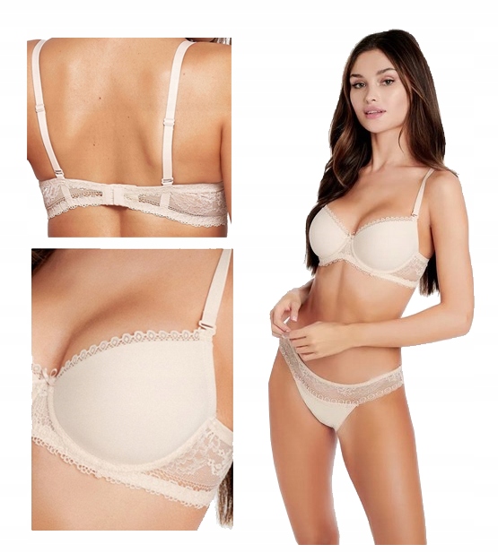 HENDERSON BIUSTONOSZ STANIK PUSH UP KASSIDY BEŻOWY 70F