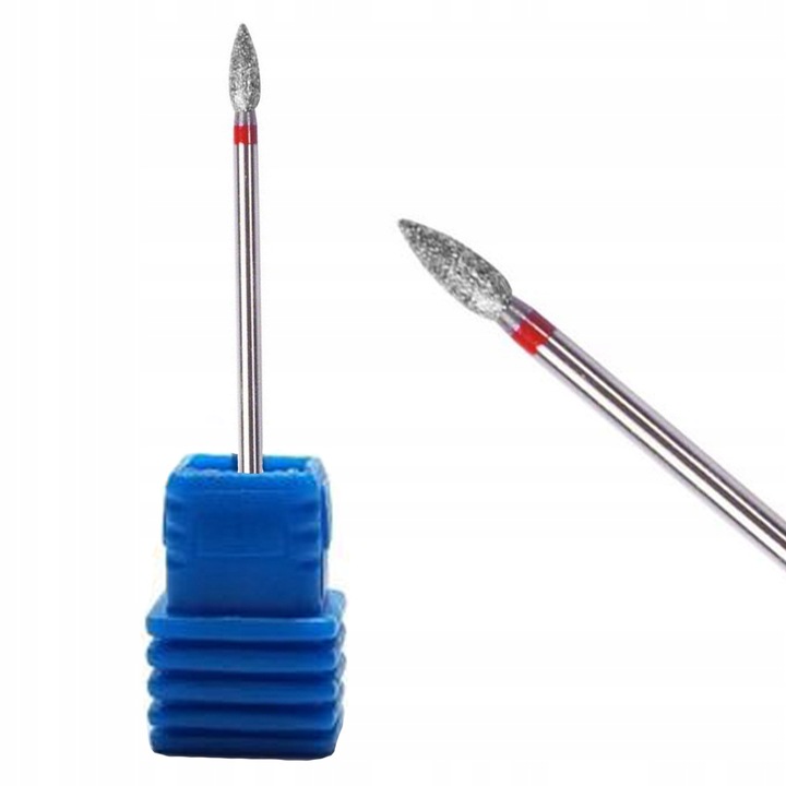 Zestaw frezów diamentowych Red-Ice 5 sztuk srebrne