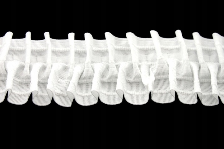 TAŚMA marszcząca SMOK 6 cm szer. BAWEŁNA ROLKA 50m taśmy do firan zasłon