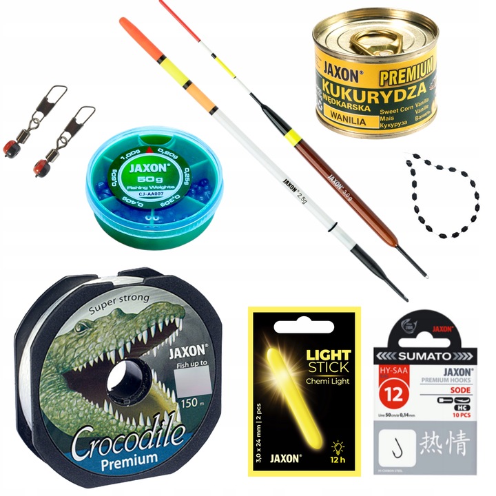 Zestaw spławikowy BOLONKA wędka kołowrotek akcesoria na spławik JAXON
