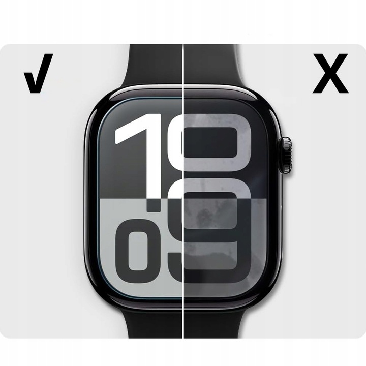 Szkło Hybrydowe SPIGEN EliteShield EZ Fit +Aplikator do Apple Watch 10 46mm