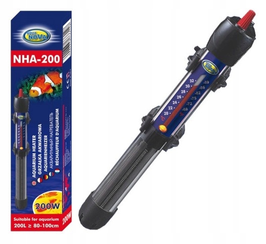 GRZAŁKA Z TERMOSTATEM DO AKWARIUM NHA 200W