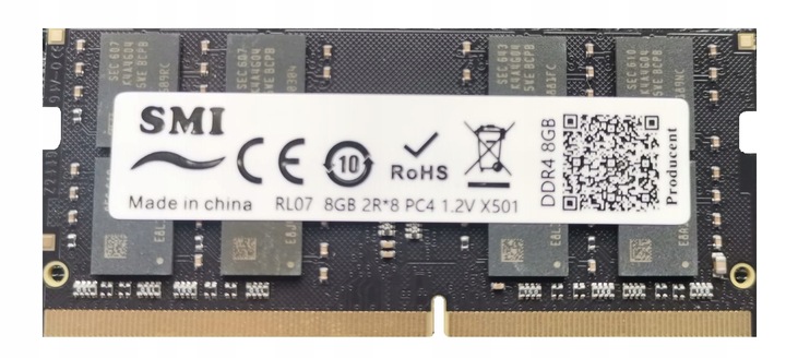 RAM DDR4 8 GB PC4 2666Mhz SODIMM do laptopów z procesorem INTEL