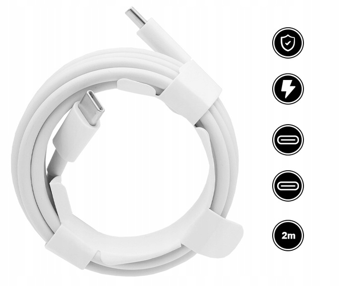 ORYGINALNY KABEL APPLE MLL82ZM/A 2 USB-C USB-C iPHONE 11 12 13 14 15 2M