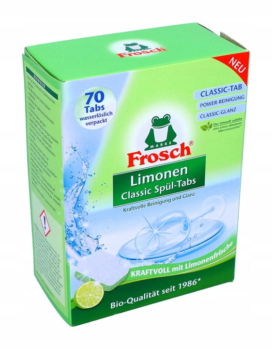 FROSCH Classic Lemon Tabletki do Zmywarki Skuteczne i Biodegradowalne x70