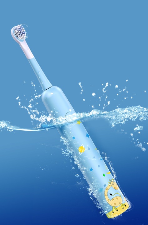 SZCZOTECZKA SONICZNA DLA DZIECI ELEKTRYCZNA DO ZĘBÓW PREMIUM BŁĘKIT HEELLY