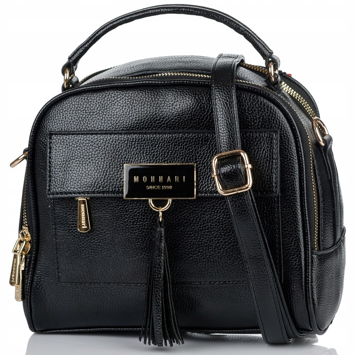 TOREBKA NA RAMIĘ LISTONOSZKA MONNARI Pojemna Kuferek Dwukomorowa PREMIUM