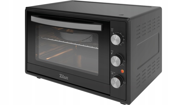 PIEKARNIK ELEKTRYCZNY MINI GRILL TIMER CZARNY XXL 2000W 65L