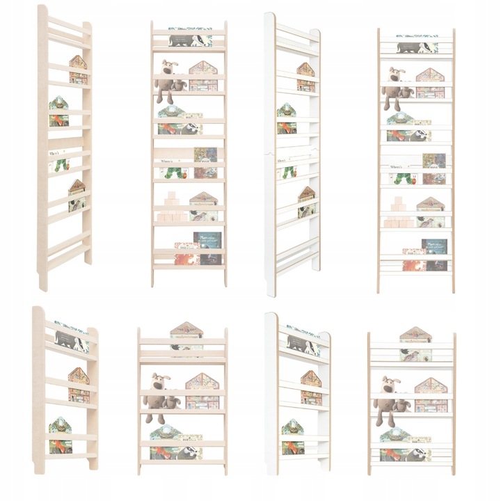 MAMOI Naścienna półka na książki, regał dla dzieci