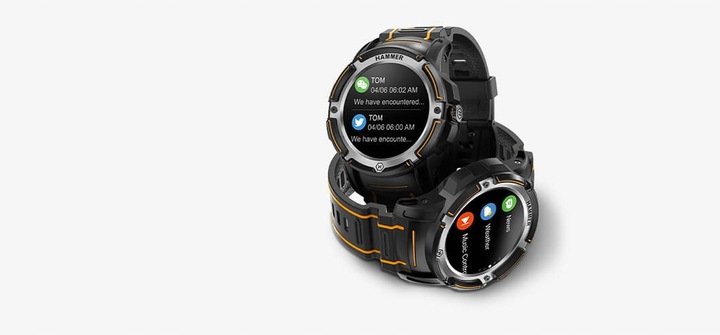 HAMMER Watch Plus AMOLED, GPS, Smartwatch Sportowy