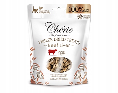 Liofilizowana WĄTROBA WOŁOWA smakołyki dla psa i kota 30g x 6