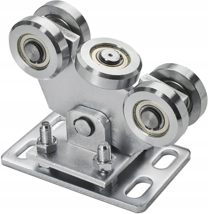 ROLKI DO BRAMY PRZESUWNEJ 80x80 5 ROLEK METALOWE SOLIDNE 600KG ZESTAW WDB