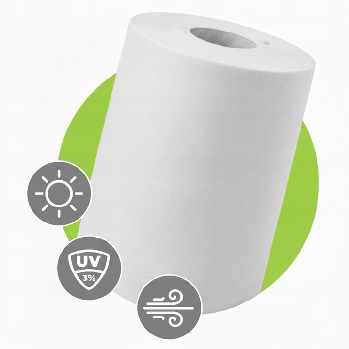 AGROWŁÓKNINA BIAŁA GF 1,6x30m 50g Jesienno/ZIMOWA OKRYCIOWA OTULINA