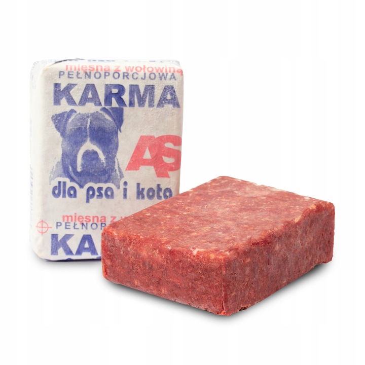 Karma dla Psa Mięso Mrożone Wołowe Bez Kości Surowe Świeże AS 10 kg BARF