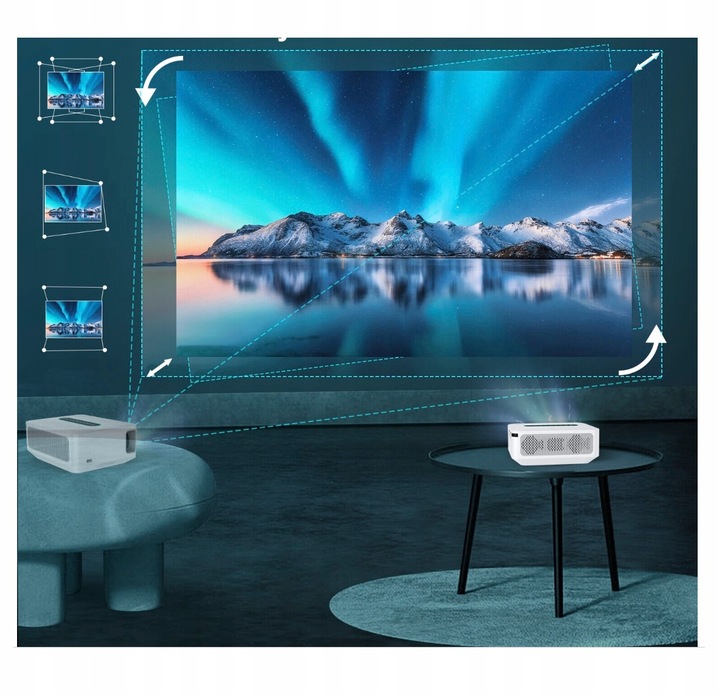 Projektor Rzutnik Full HD 4K 12000lm WiFi Android + Torba + Kabel HDMI 1m