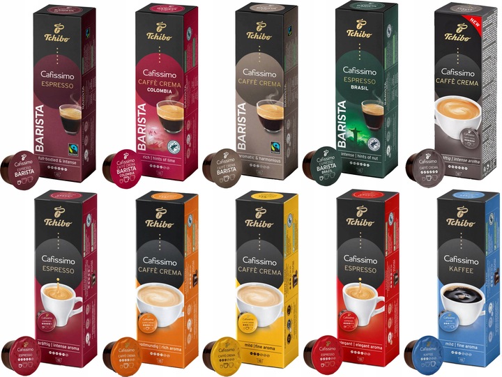 TCHIBO CAFISSIMO KAPSUŁKI ZESTAW 10x10
