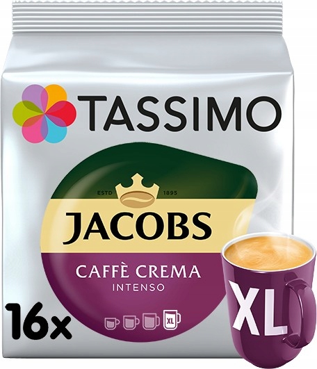 Tassimo Jacobs Caffé Crema XL Intenso, 16 sztuk
