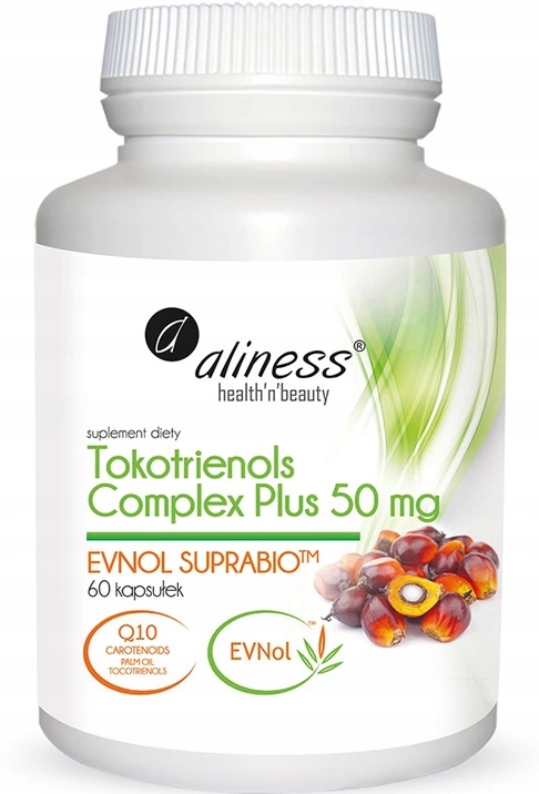 Suplement Diety Witamina E Complex Tokotrienole 50mg Q10 60 Kaps ALINESS