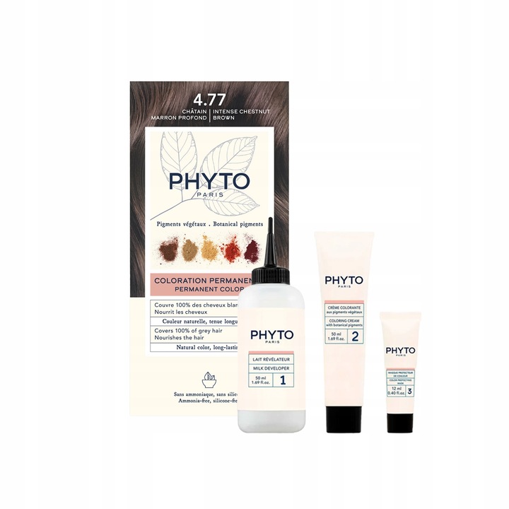Farba do włosów Phyto Color 4.77 intensywny kasztanowy brąz 112 ml