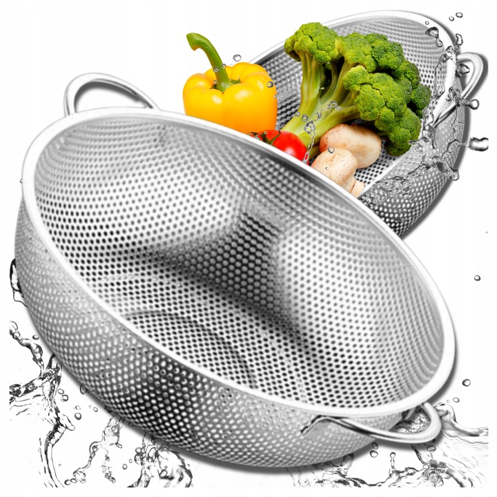 CEDZAK METALOWY DURSZLAK SITKO KUCHENNE NA MAKARON WARZYWA SUSZARKA