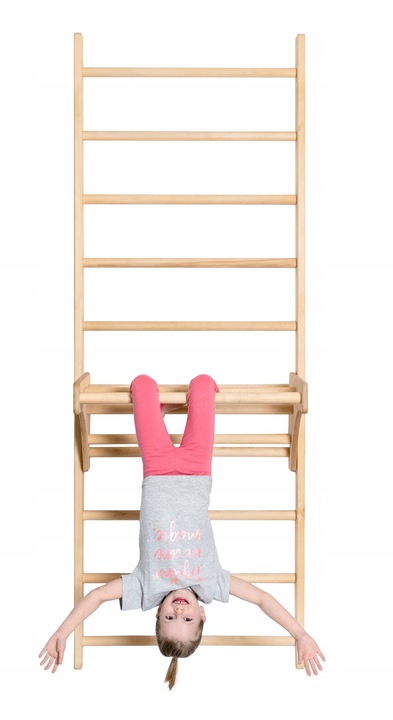 Drabinka gimnastyczna do ćwiczeń regulowany drążek zestaw akcesoriów