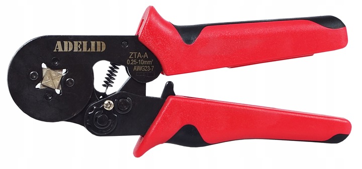 PRASKA ZACISKARKA DO TULEJEK KONEKTORÓW KOŃCÓWEK KABLI 0.25-10mm² 1300