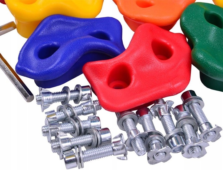 UCHWYTY KAMIENIE DO WSPINACZKI OGRODU DOMU WSPINACZKOWE ZESTAW ŚRUBY