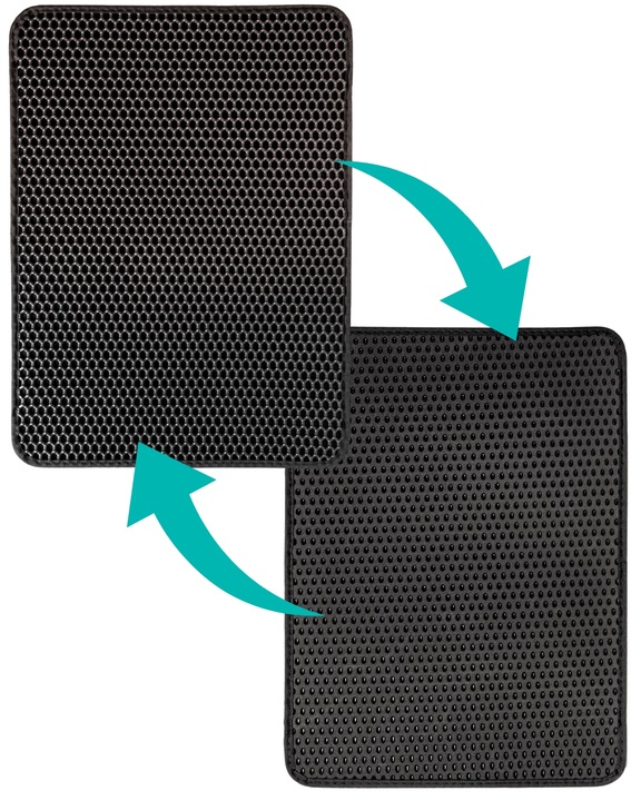 MATA POD KUWETĘ WYCIERACZKA DLA KOTA PODKŁADKA DWUWARSTWOWA DUŻA 60X45