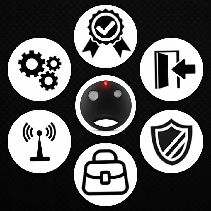 PILOT DO BRAMY GARAŻOWEJ NICE SMILO 2KANAŁY 433MHZ ZAMIENNIK BRELOK OKRĄGŁY