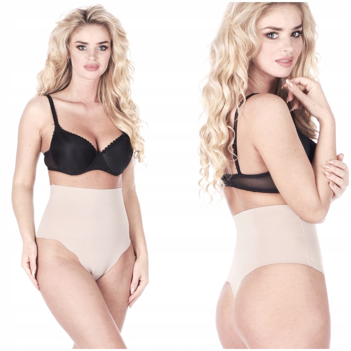 Orirose wysokie MAJTKI stringi WYSZCZUPLAJĄCE brzuch modelujące LASEROWE