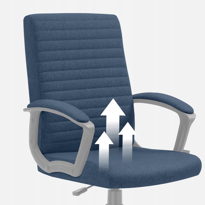 Fotel biurowy ergonomiczny MARK ADLER szary obrotowy regulowany do