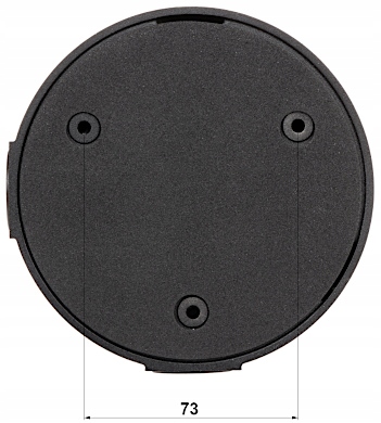 Czarna puszka montażowa adapter do kamer DVS PFA