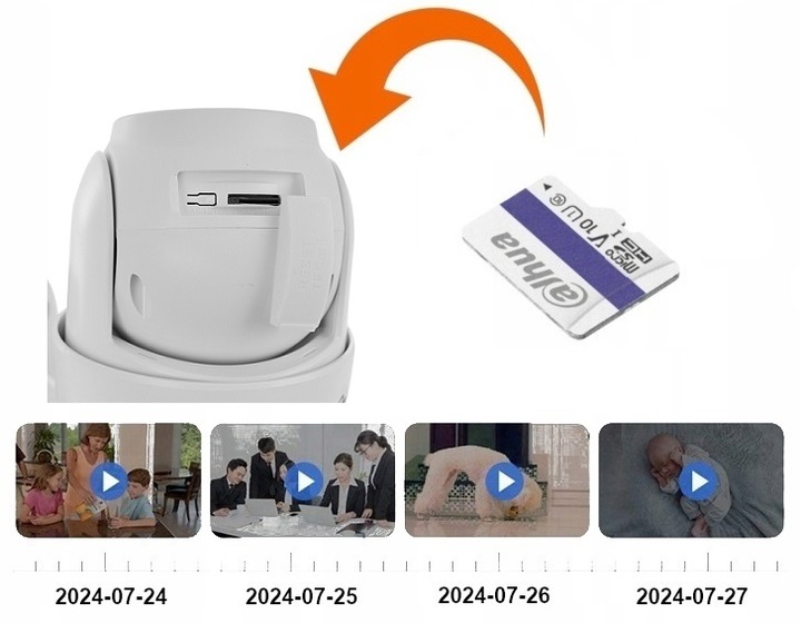 ZEWNĘTRZNA KAMERA WIFI OBROTOWA BEZPRZEWODOWA IP 4Mpx TUYA DVS DO DOMU