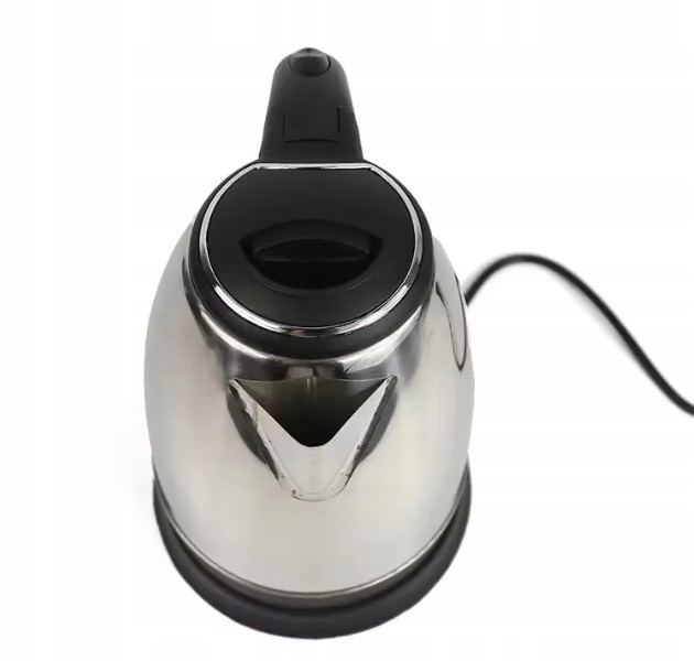 CZAJNIK ELEKTRYCZNY BEZPRZEWODOWY 1500W 2L DUŻY SREBRNY STAL