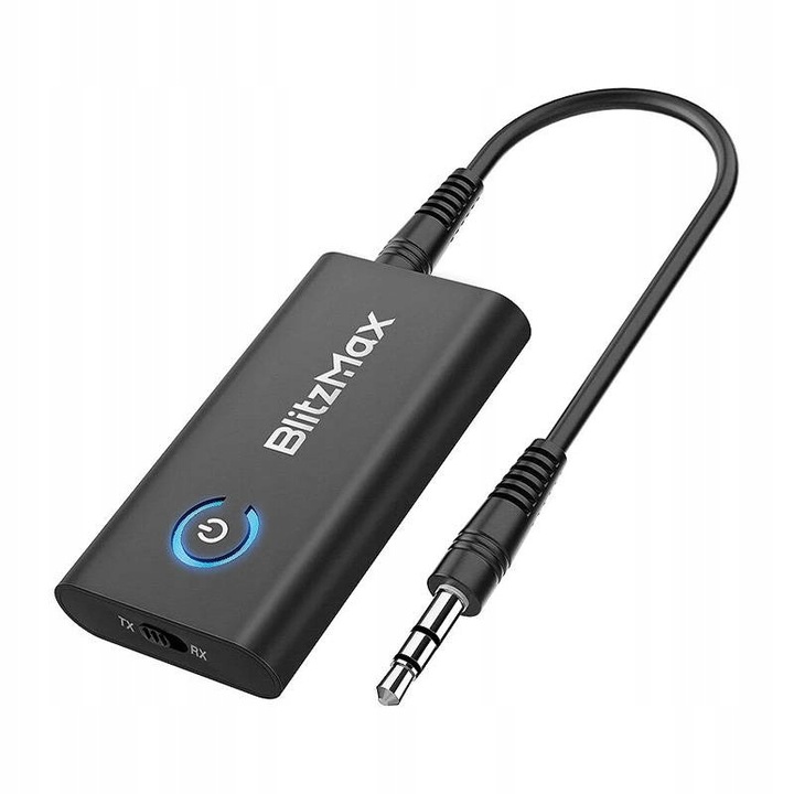 Blitzwolf Transmiter Odbiornik BT Bluetooth 5.2 2 Tryby Pracy TX RX