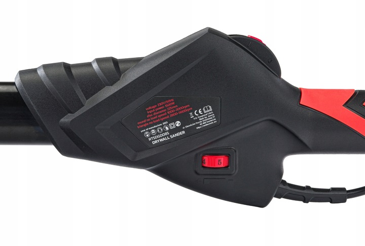 Szlifierka Do Gładzi GIPSU Tynku Żyrafa LED z Wysięgnikiem Bezpyłowa 2