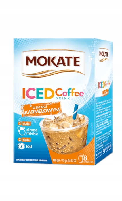 Napój Kawowy Kawa Mrożona Premium Iced Coffe Karmelowa 8 szt. Mokate x8