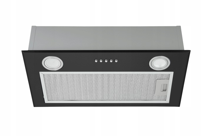 Czarny okap kuchenny do zabudowy Bora 52cm Black pochłaniacz