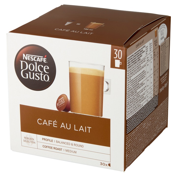 Kapsułki Nescafe Dolce Gusto Cafe au Lait 30szt