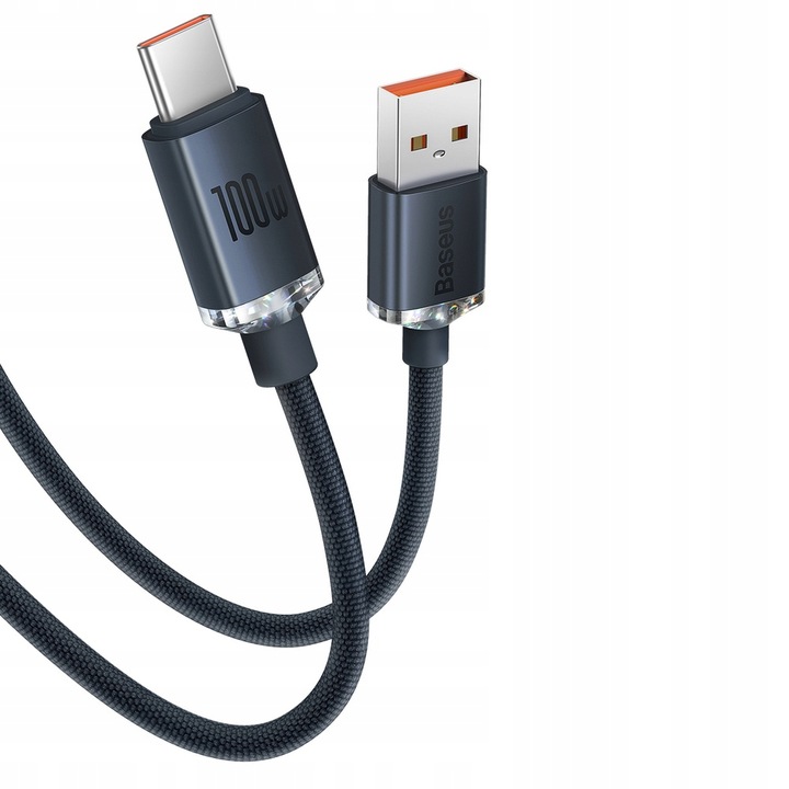 BASEUS SZYBKI KABEL USB USB-C TYP C 100W 6A MOCNY PRZEWÓD DO ŁADOWANIA 1,2m