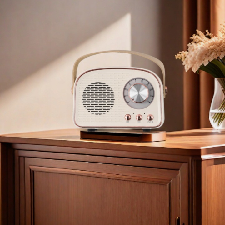 PRZENOŚNE KUCHENNE RADIO FM BLUETOOTH RETRO USB SD AUX MP3 NA