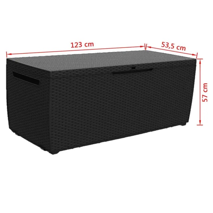 Skrzynia ogrodowa technorattan Keter Capri 305l antracytowa