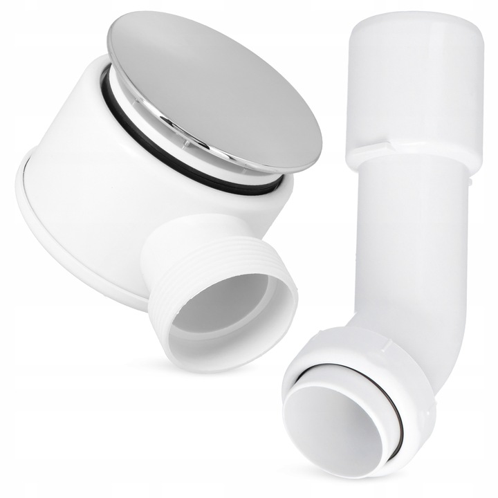 Syfon Brodzika 50 mm CZYSZCZONY GÓRY Odpływ Prysznica Wanny Niski