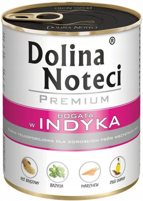 Mokra karma dla psa Dolina Noteci Premium MIX smaków 12x800g